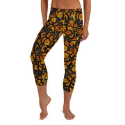 Monarch Butterfly Capri Leggings